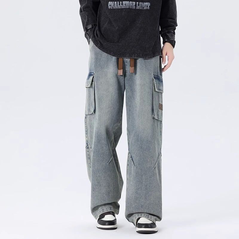 Cargo Pant Wide - Мужские джинсы-карго в американском винтажном стиле,