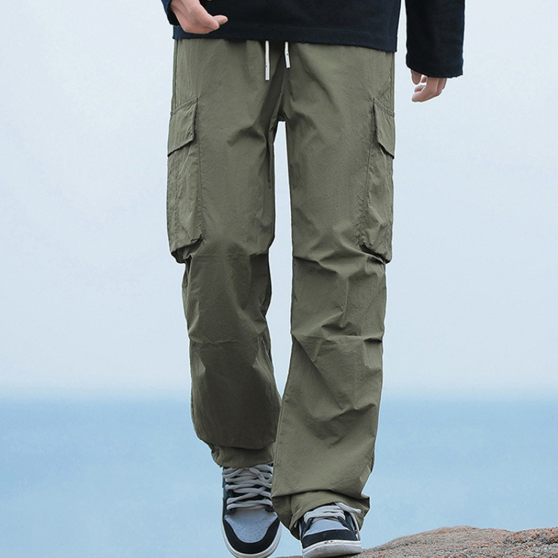 Cargo Pant Wide - Летние мужские свободные брюки карго в