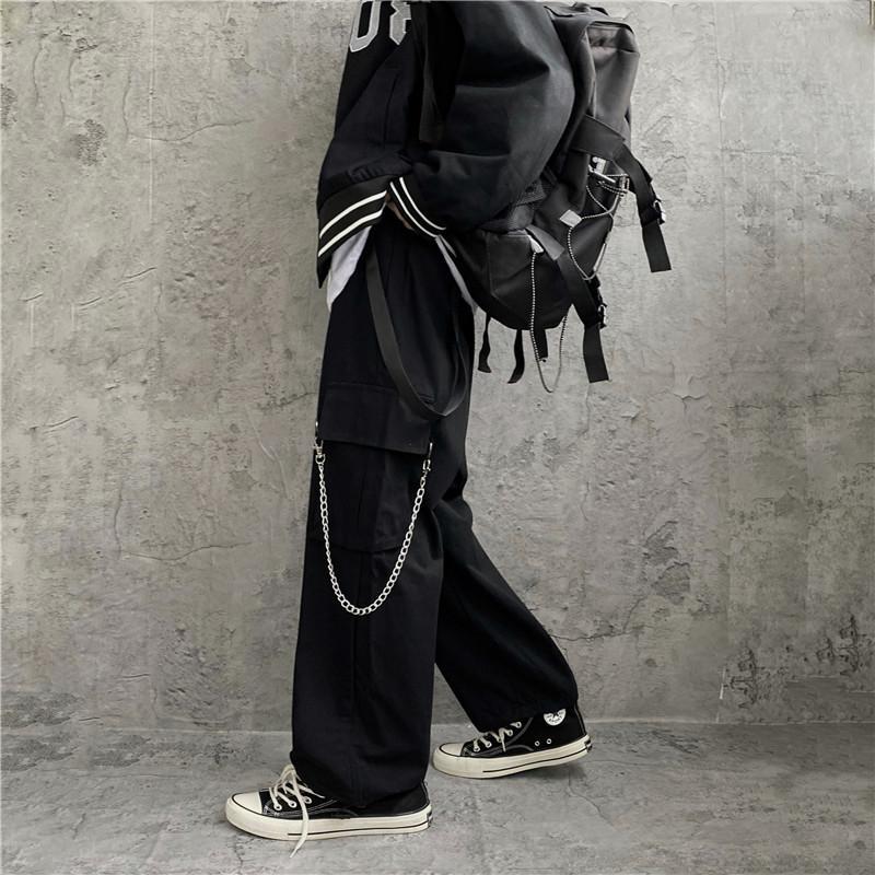 Cargo Pant Wide - Корейские брюки-карго в стиле High Street,