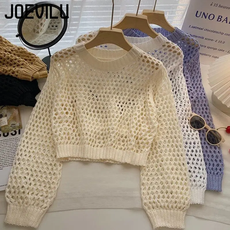 Street Fashion Korea - Женский ТРИКОТАЖНЫЙ УКОРОЧЕННЫЙ ТОП с вырезами,