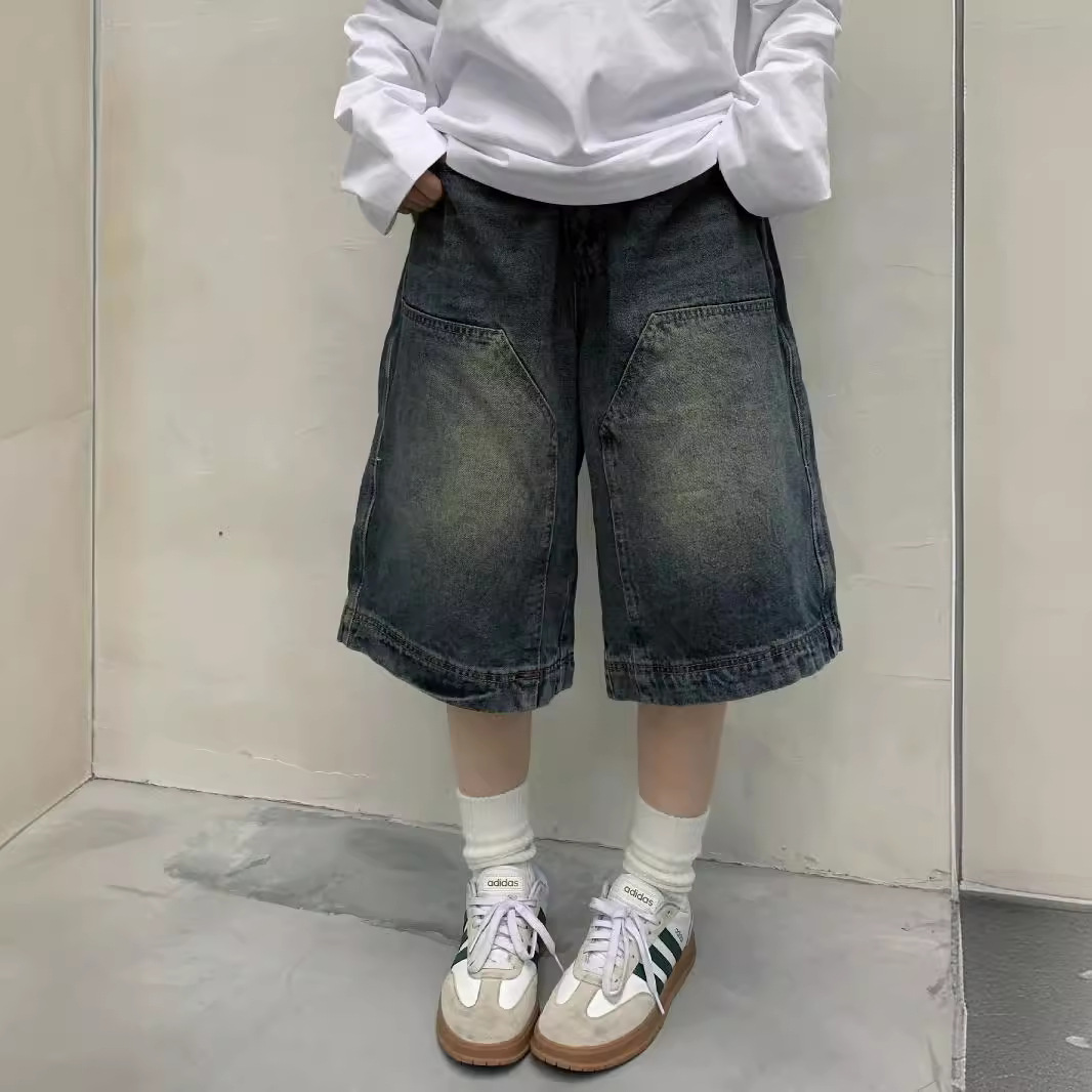 Cargo Pant Wide - Женские винтажные мешковатые джинсовые шорты Y2K,