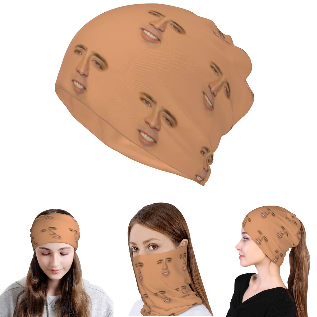 Balaclava Face Mask - Многофункциональная балаклава-шарф-маска Nicolas Cage для мужчин