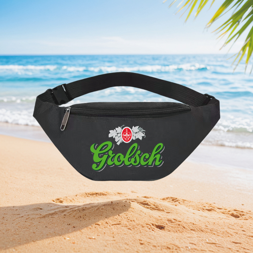 Street Fashion Logo Design - Логотип пива Grolsch, стильный дизайн, поясной
