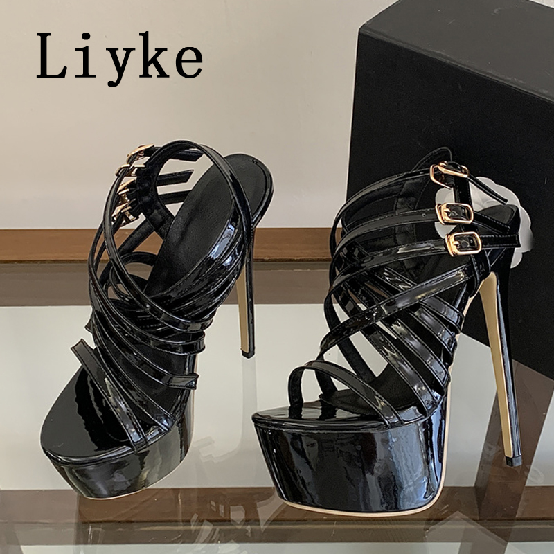 Street Fashion Shoes - Летние босоножки Liyke на супервысоком каблуке