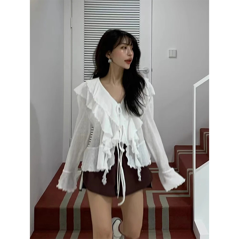MEXZT укороченные белые рубашк – обзор и цена Street Fashion Korea