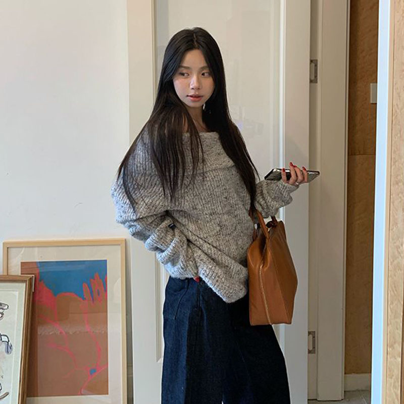 Элегантные свитера с открытыми – обзор и цена Street Fashion Korea