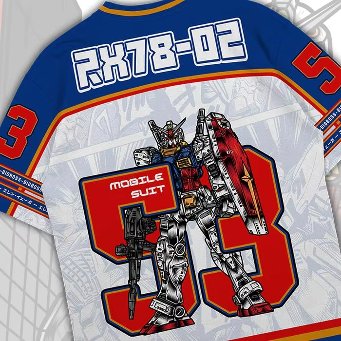 Футболка-джерси Gundam RX78 в  – обзор и цена Street Fashion Korea