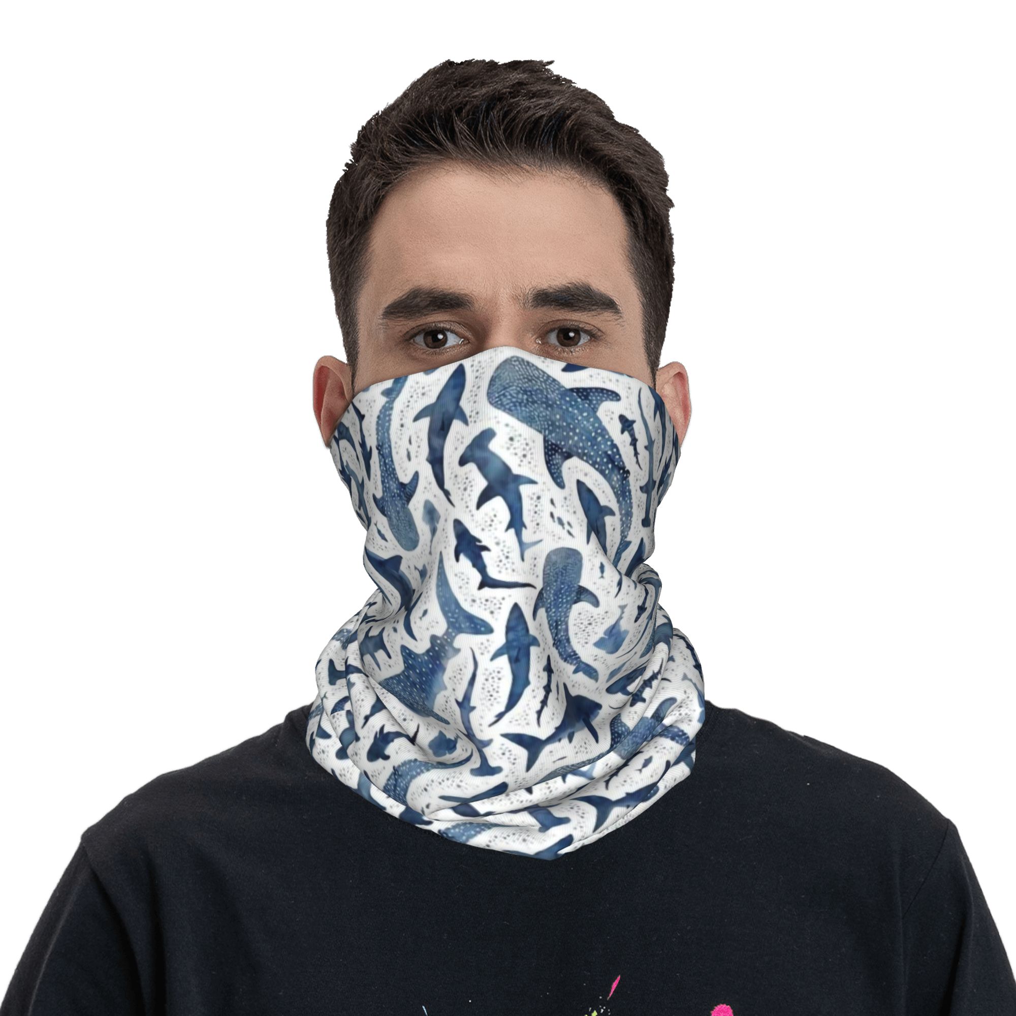 Пользовательские синие акварел – обзор и цена Balaclava Face Mask