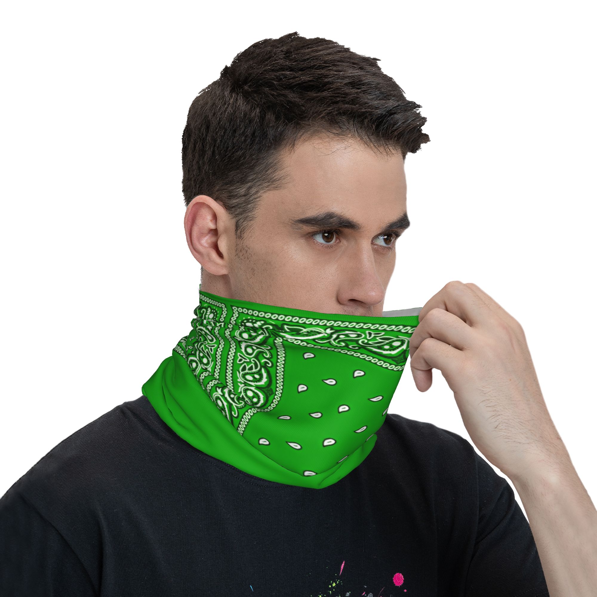 Зеленая бандана-балаклава для  – обзор и цена Balaclava Face Mask